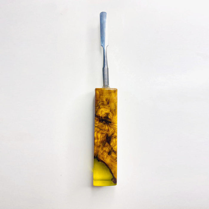 VOW | Olive wood epoxy dabber -Type A Cap · Dabber · Insert · Clip · Nail Variety Olive Wood Yellow