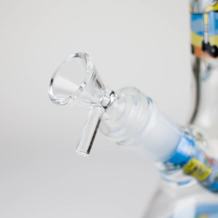7.5" 4mm Cartoon Design Beaker Bong [PIP877] Glass Bong NIBO Distribution