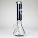 TSLA Glow in the Dark 14" 9 mm glass bong [PIP866] Glass Bong NIBO Distribution Design D