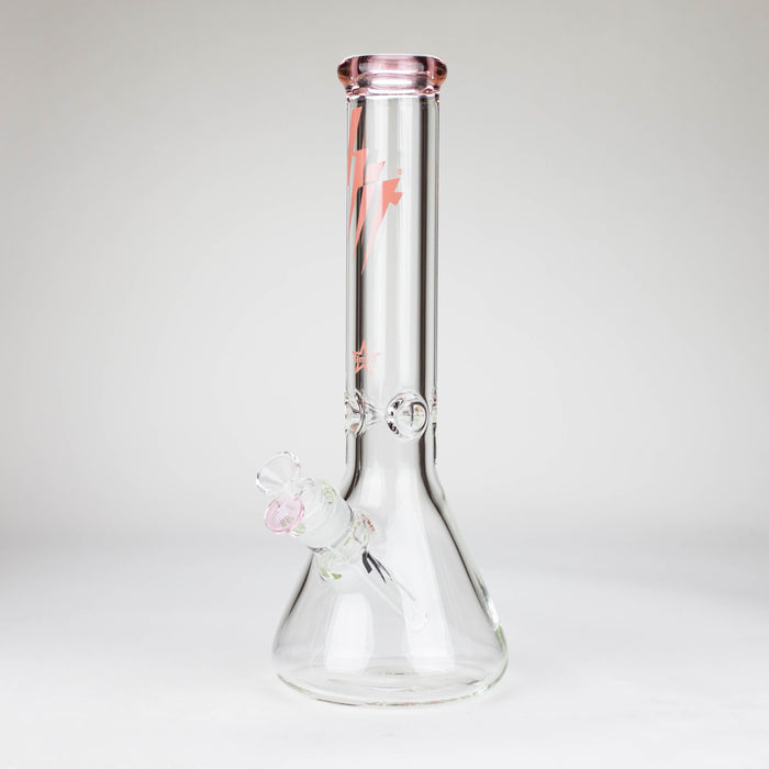 HIT | 14" - 9mm Thick Glass Water Pipe [HIT703] Glass Bong NIBO Distribution Pink