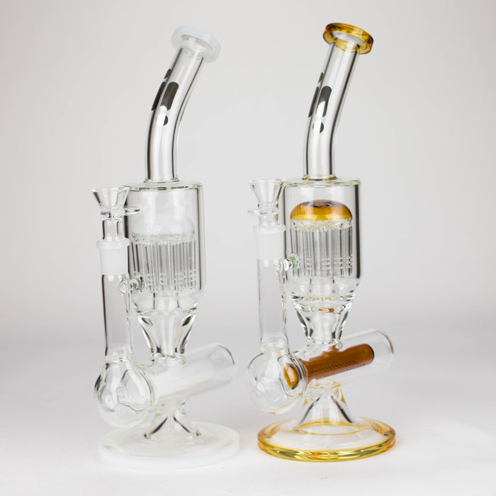 Infyniti | 13.5" percolator and inline diffused water bong ( GP1949 ) Glass Bong ONE
