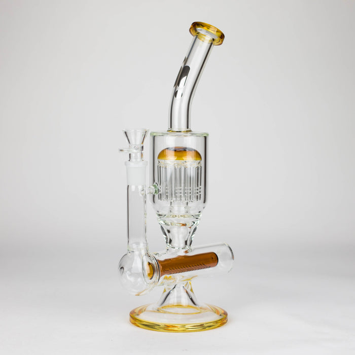 Infyniti | 13.5" percolator and inline diffused water bong ( GP1949 ) Glass Bong ONE
