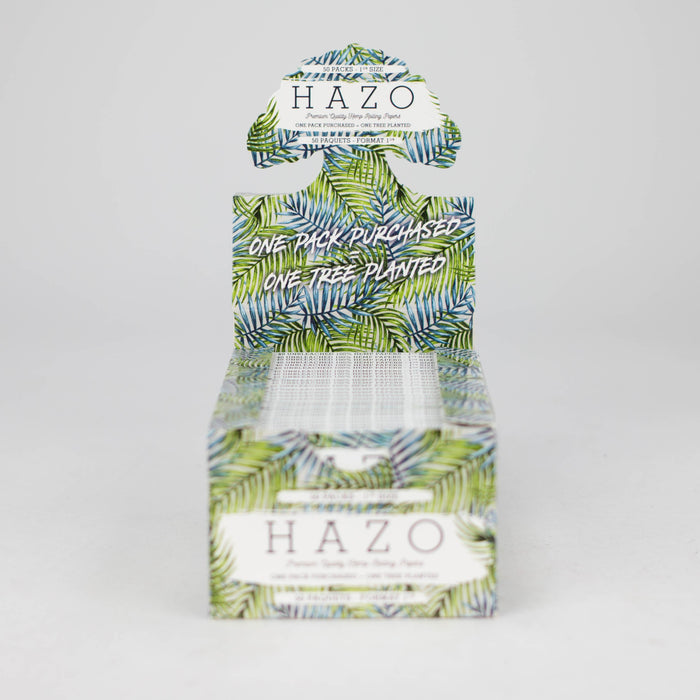 HAZO Hemp Rolling Papers | 1 1/4" - Full Display of 50x Booklets | Plants 50 Trees! 1 - 1/4" Size HAZO