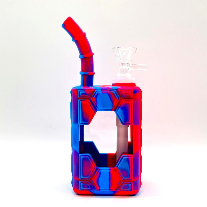 7" Silicone Juice Box bong-Assorted Color Resin · Silicone · Plastic Bong NIBO Distribution F