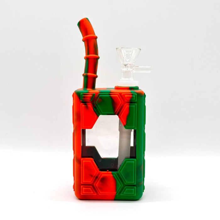 7" Silicone Juice Box bong-Assorted Color Resin · Silicone · Plastic Bong NIBO Distribution C