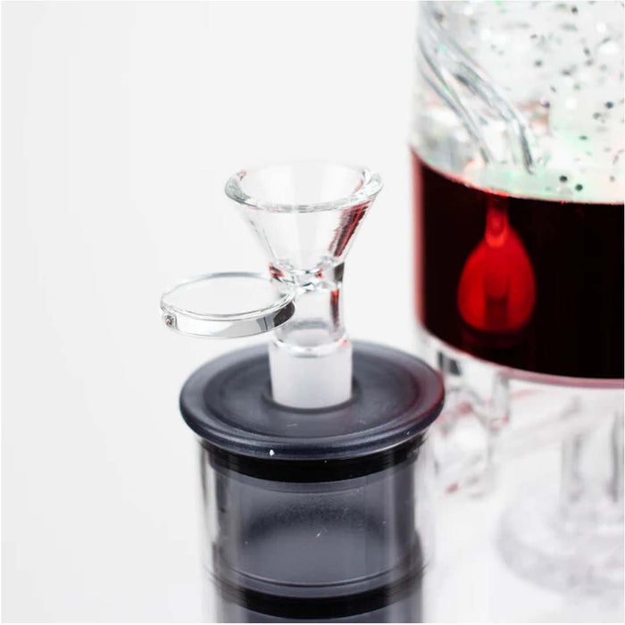 12" Electric lava lamp bong with UFO Perc-Assorted Resin · Silicone · Plastic Bong Super Supplys Inc