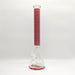 20" Stylish Designed 9mm Glow in the dark Glass Bong [LV205009] Glass Bong Super Supplys Inc Dark Red