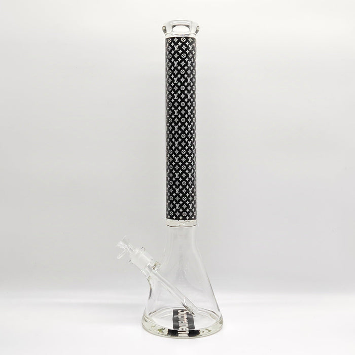20" Stylish Designed 9mm Glow in the dark Glass Bong [LV205009] Glass Bong Super Supplys Inc