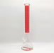 20" Stylish Designed 9mm Glow in the dark Glass Bong [LV205009] Glass Bong Super Supplys Inc Red