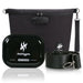Herbhuggers | Smell Proof Bag with Combination Lock + Metal Rolling Tray Pouch Herbhuggers Incognito (Solid Black)