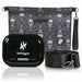 Herbhuggers | Smell Proof Bag with Combination Lock + Metal Rolling Tray Pouch Herbhuggers Tombstoned (Black/Gray)