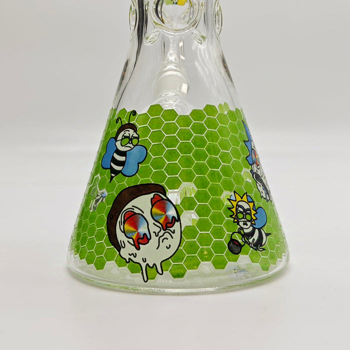 10" 5mm Assorted Design Beaker Bong [103805P] Glass Bong Super Supplys Inc