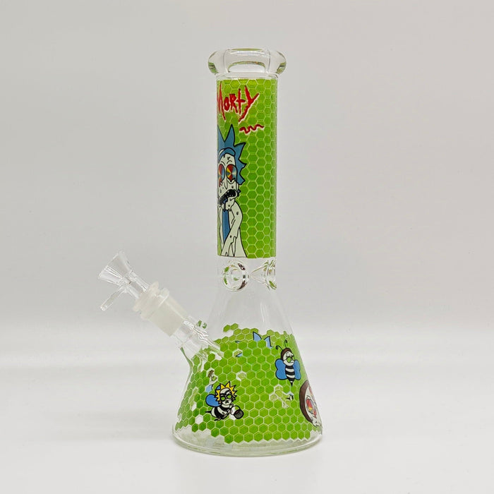 10" 5mm Assorted Design Beaker Bong [103805P] Glass Bong Super Supplys Inc