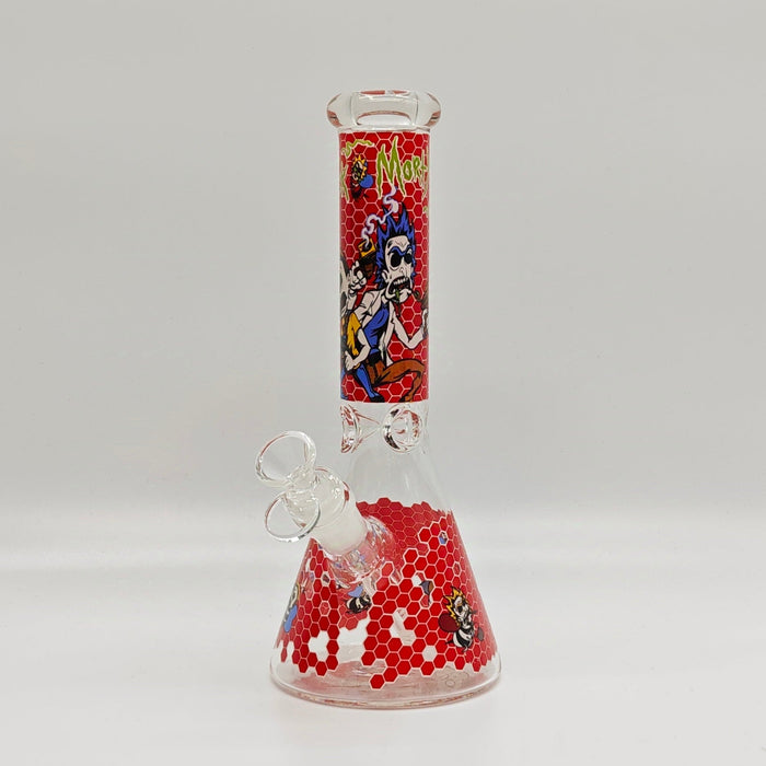 10" 5mm Assorted Design Beaker Bong [103805P] Glass Bong Super Supplys Inc Design C