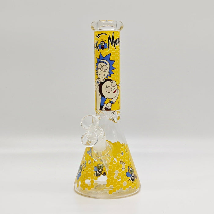 10" 5mm Assorted Design Beaker Bong [103805P] Glass Bong Super Supplys Inc Design A