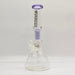 Fortune | 14" 7mm Tree Percolator Beaker Glass Bong [P145007] Glass Bong Fortune Purple