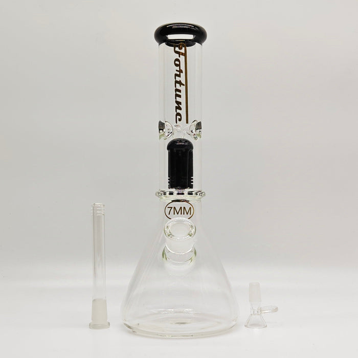 Fortune | 14" 7mm Tree Percolator Beaker Glass Bong [P145007] Glass Bong Fortune