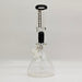 Fortune | 14" 7mm Tree Percolator Beaker Glass Bong [P145007] Glass Bong Fortune Black