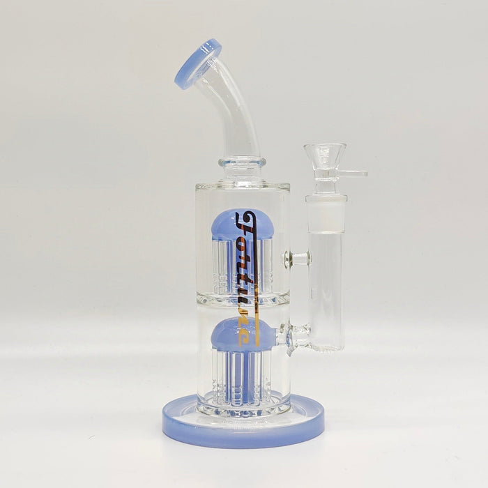 Fortune | 10“ Double Tree Perc Chamber Rig Glass Rig Fortune Blue