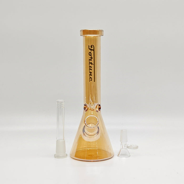Fortune | 9" 4mm Electroplate Beaker Bong [093204E] Glass Bong Fortune