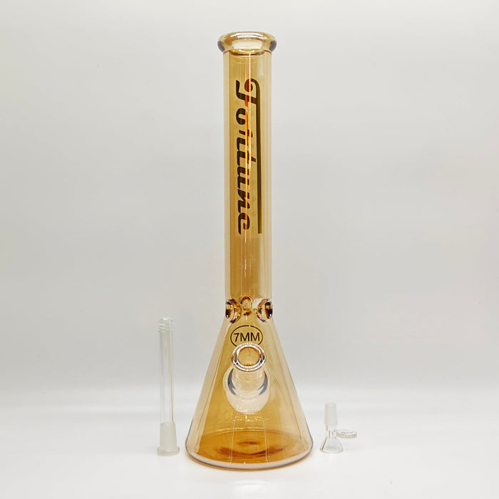 Fortune | 18" Electroplate Glass Beaker Bong [185007E] Glass Bong Fortune