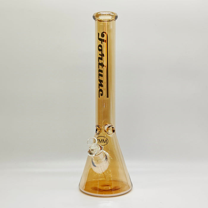 Fortune | 18" Electroplate Glass Beaker Bong [185007E] Glass Bong Fortune Design D