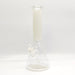 14" Stylish Designed 7mm Glow in the dark Glass Bong [LV145007] Glass Bong Super Supplys Inc White