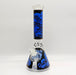 14" 7mm Skull Beaker Glass Bong [P8] Glass Bong Super Supplys Inc Blue
