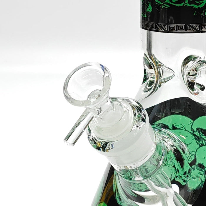 14" 7mm Skull Beaker Glass Bong [P8] Glass Bong Super Supplys Inc