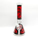 14" 7mm Skull Beaker Glass Bong [P8] Glass Bong Super Supplys Inc Red