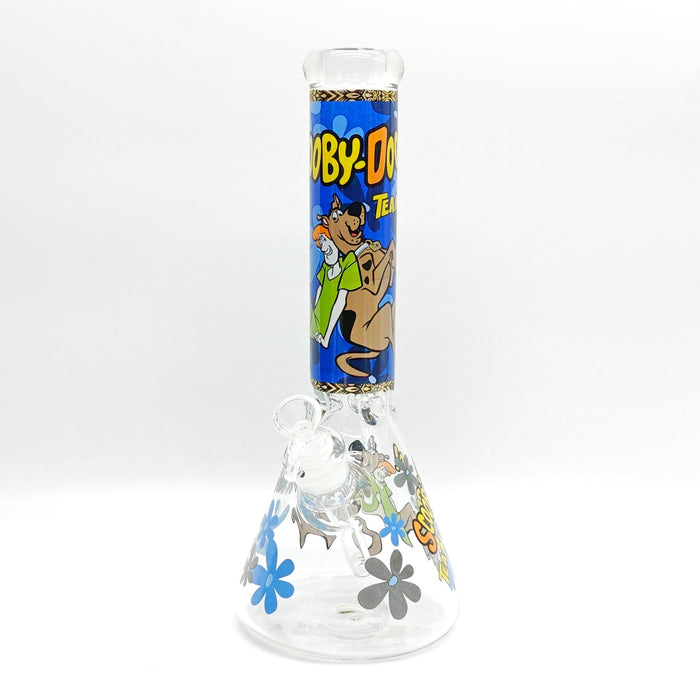 14" 7mm Cartoon Beaker Glass Bong [P22] Glass Bong Super Supplys Inc Design D