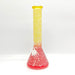 14" 5mm Abstract Design Beaker Glass Bong [LOT0072] Glass Bong Super Supplys Inc Red