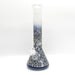 14" 5mm Abstract Design Beaker Glass Bong [LOT0072] Glass Bong Super Supplys Inc Black