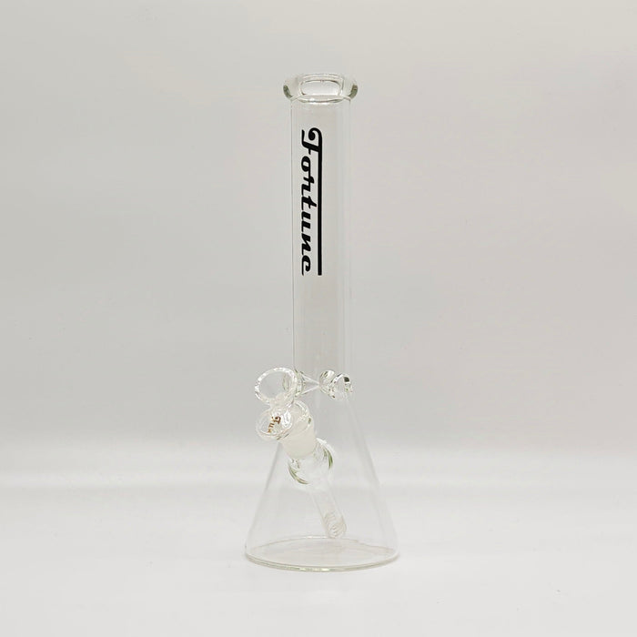 Fortune | 12“ 4mm Color Beaker Bong [123804] Glass Bong Fortune Clear