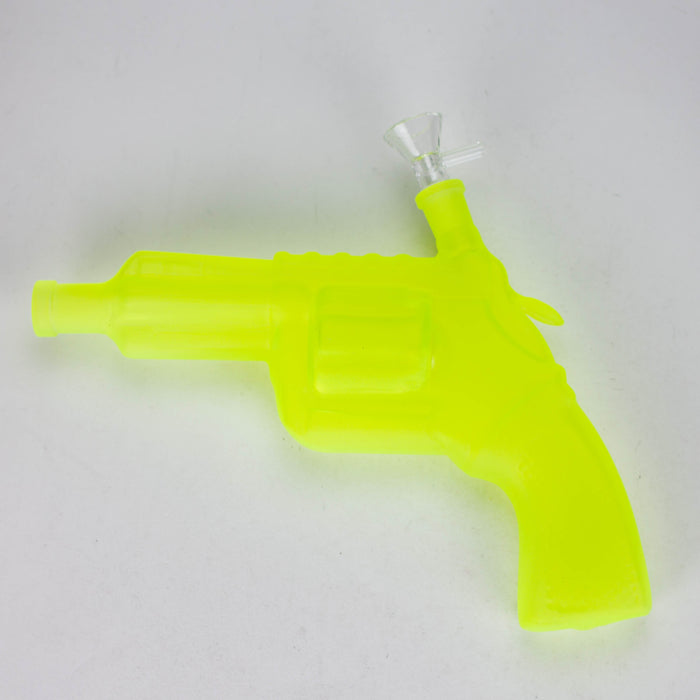 7.5" Pistol Glass Bong [MK-BB02] Glass Bong JJ Distribution Yellow