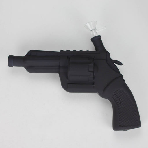 7.5" Pistol Glass Bong [MK-BB02] Glass Bong JJ Distribution Black