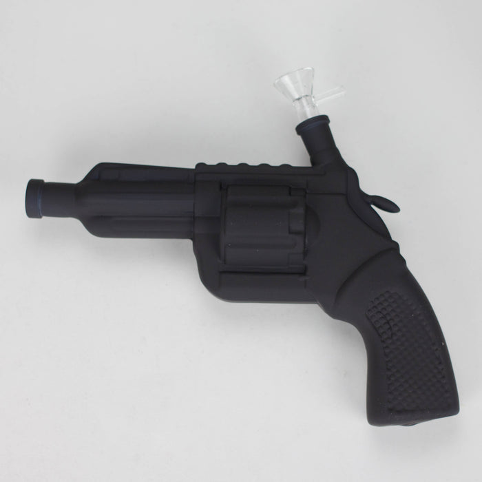 7.5" Pistol Glass Bong [MK-BB02] Glass Bong JJ Distribution Black