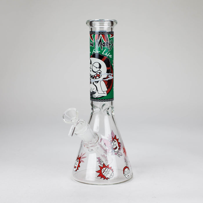 10" Comic Blast Glow in the dark Glass Bong [MG-160] Glass Bong JJ Distribution Desigh 5
