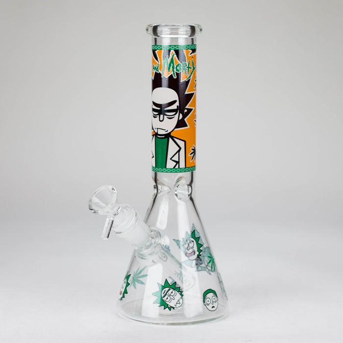 10" Comic Blast Glow in the dark Glass Bong [MG-160] Glass Bong JJ Distribution Design 6
