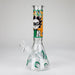 10" Comic Blast Glow in the dark Glass Bong [MG-160] Glass Bong JJ Distribution Design 6