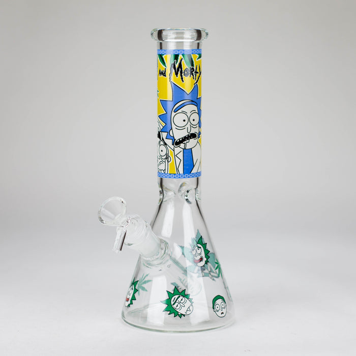 10" Comic Blast Glow in the dark Glass Bong [MG-160] Glass Bong JJ Distribution Desigh 4