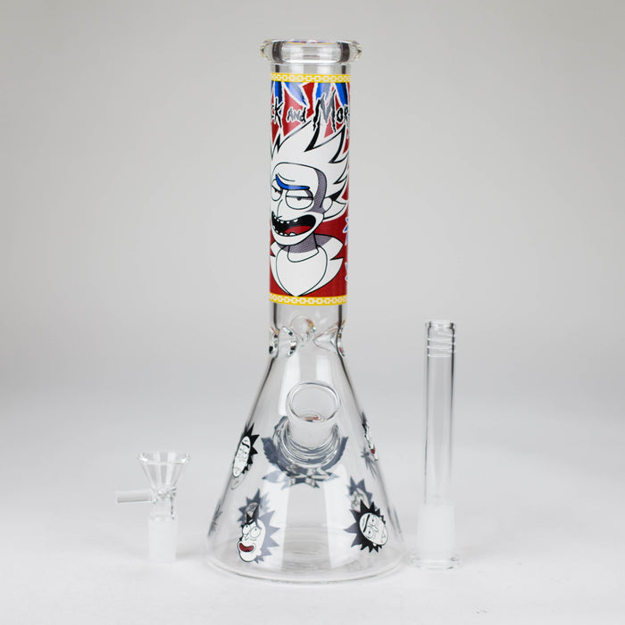 10" Comic Blast Glow in the dark Glass Bong [MG-160] Glass Bong JJ Distribution
