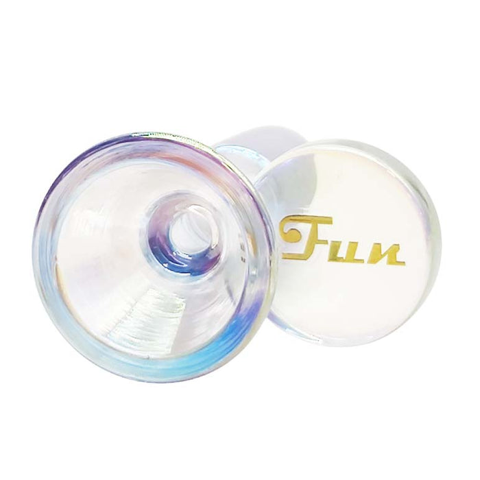 14mm Joint Electroplated Glass Bowl With Gold Logo Bowl · Popper Fortune