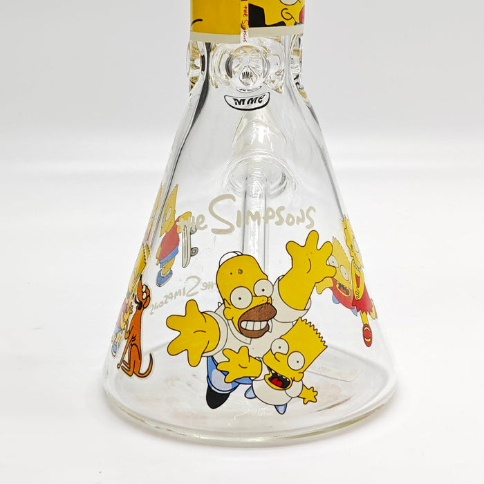14" 9mm Cartoon Beaker Glass Bong [145009P] Glass Bong Super Supplys Inc