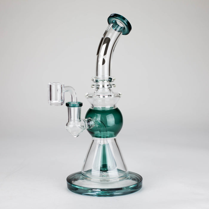 Infyniti | 9.5" Shower head difussed rig [GP1934] Glass Rig ONE Lake Green