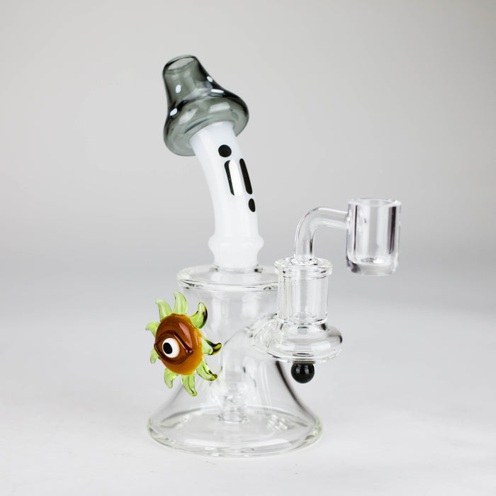 Infyniti | 6.5" Mushroom Banger Rig [GP1940] Glass Rig ONE T-Black