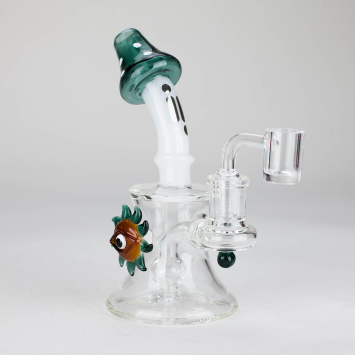 Infyniti | 6.5" Mushroom Banger Rig [GP1940] Glass Rig ONE Lake Green