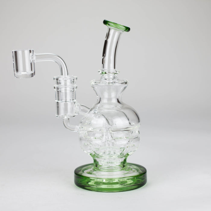 Infyniti | 6" Double glass recycle rig with shower head diffuser [GP1935] Glass Rig ONE
