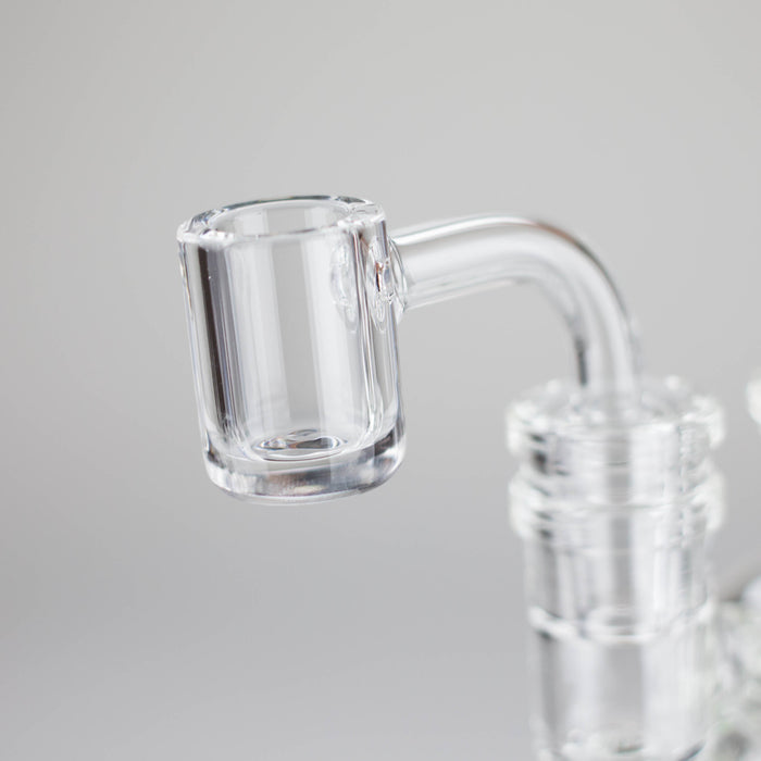 Infyniti | 6" Double glass recycle rig with shower head diffuser [GP1935] Glass Rig ONE