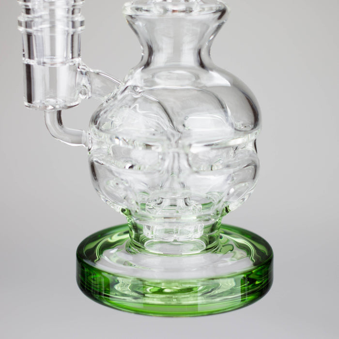 Infyniti | 6" Double glass recycle rig with shower head diffuser [GP1935] Glass Rig ONE